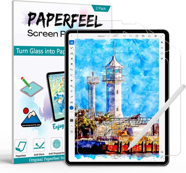 Detalle de PAPERFEEL 2er Schutzfolie für iPad Air 5/4 (2022/2020, 10,9 Zoll) – matt, blendfrei & anti Fingerabdruck