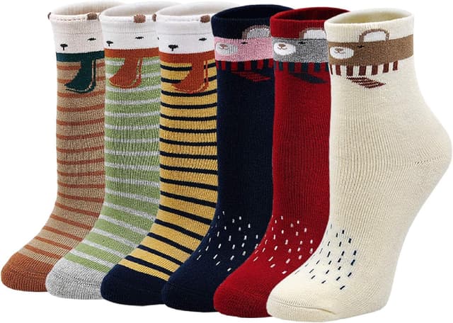 Detalle de LOFIR Chaussettes chaudes en coton pour enfants (thermiques) – lot de 6 paires, tailles 20 à 34
