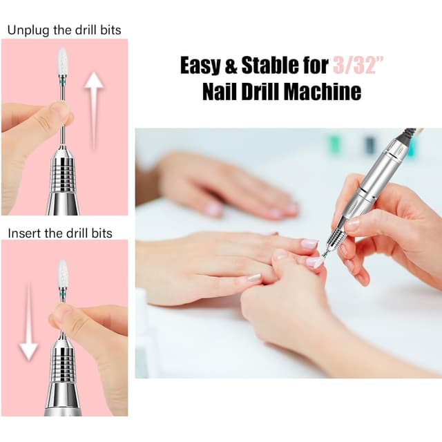 Detalle de Keramik-Nagelbohrer-Set 3/32 für Acrylnägel