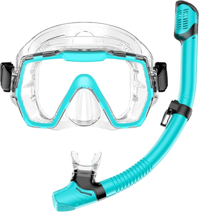 Detalle de Honlanor Snorkel set 180° panoramic mask