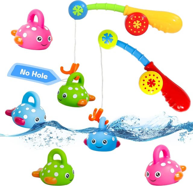Detalle de Baby Bath Toys Fishing Game 6-piece set