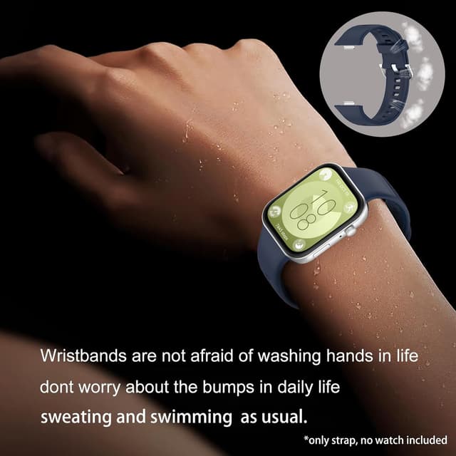 Detalle de MIJOBS 3-pack silicone replacement straps for Huawei Watch Fit 3