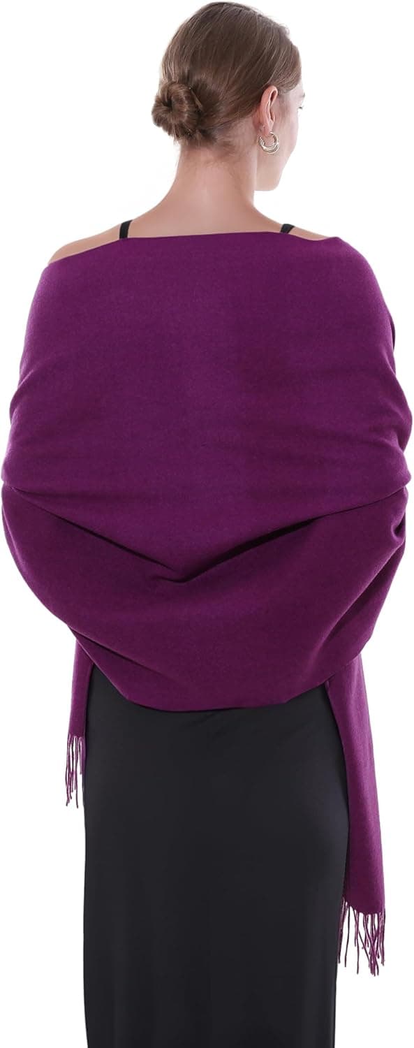 Detalle 2 de SWAT PANY Ladies Scarf Pashmina Shawls and Wraps for Women – Wedding Winter Scarf Gift