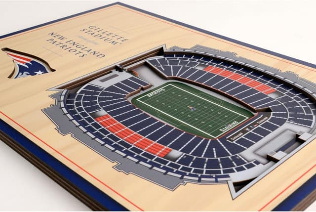Detalle de YouTheFan NFL 3D StadiumViews Desktop Display (3D stadium wall art with snap-in stand)