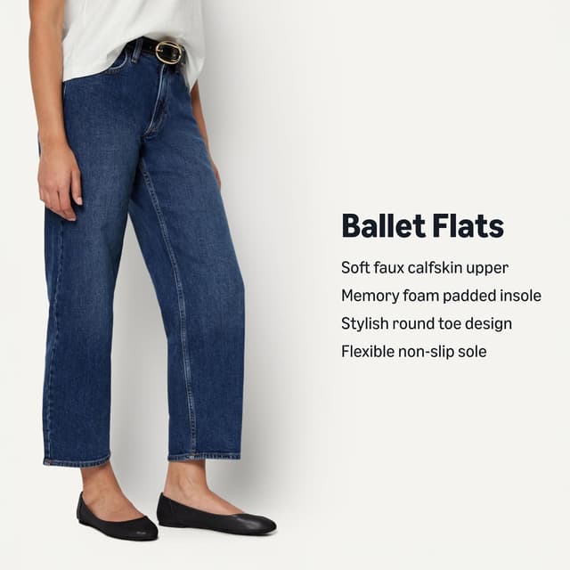 Detalle de Belice ballet flats with comfort memory foam