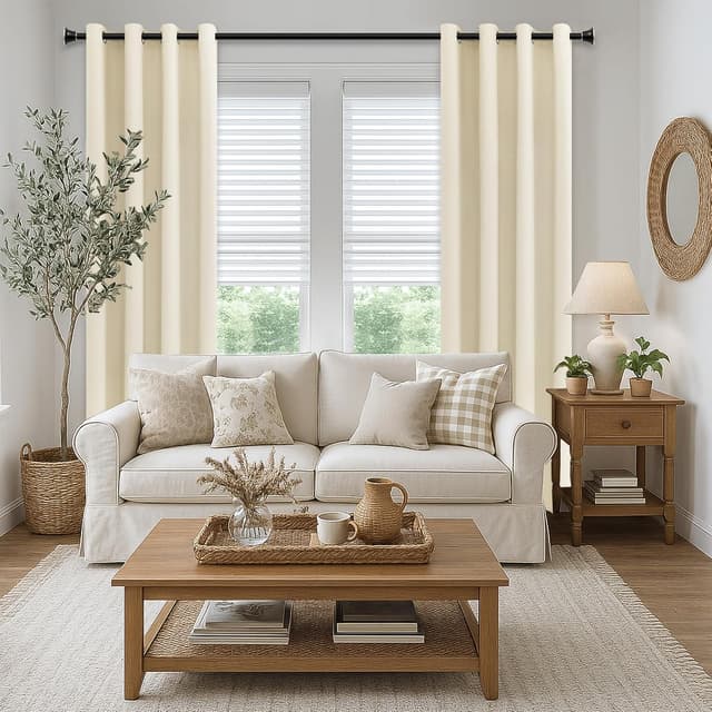 Thumbnail 6 de MRTREES Verdunkelungsvorhänge Beige 140x230