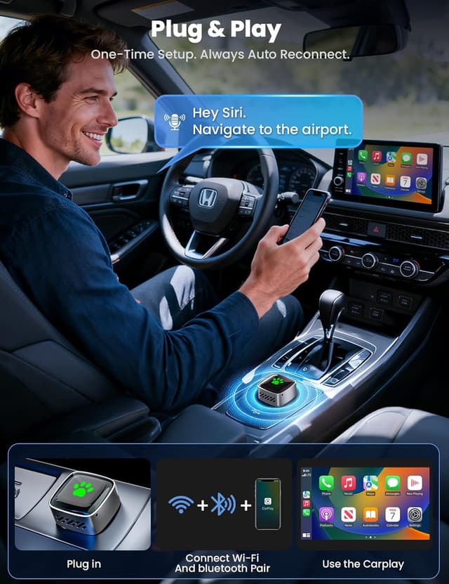 Detalle 2 de UNGY Wireless CarPlay Adapter Wireless CarPlay 1️⃣