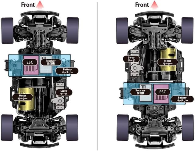 Detalle de Tamiya 58732 1:10 RC Alfa Romeo Giulia Sprint GTA Club Racer (MB-01) kit da assemblare