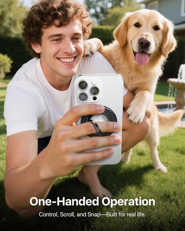 Detalle 2 de andobil 2025 3rd Gen Magnetic Phone Grip for MagSafe 1