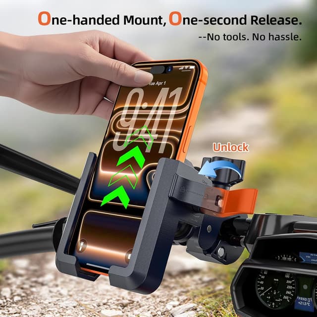 Thumbnail 4 de Marsrider All-New Motorcycle Phone Mount 98%