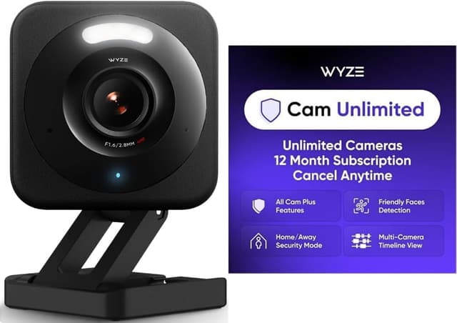 Detalle de Wyze Cam v4 (Latest Model) 2.5K AI Security Camera for Indoor/Outdoor Use