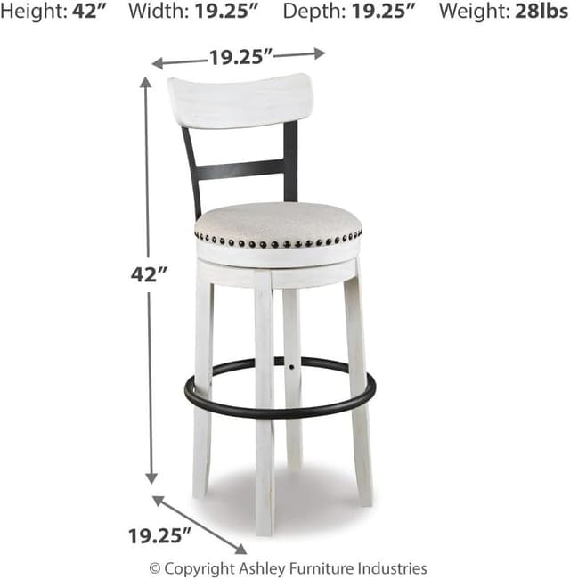 Thumbnail 2 de Signature Design Valebeck 30" Swivel Barstool