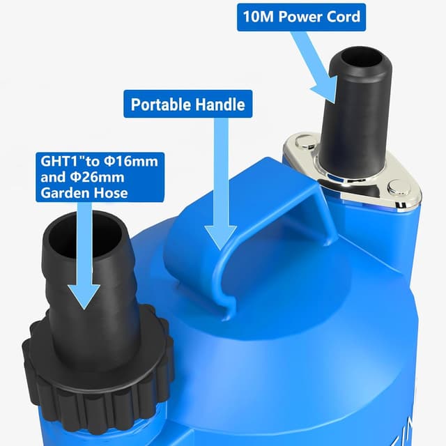 Detalle de FOTING 200W submersible pump 4000 L/H