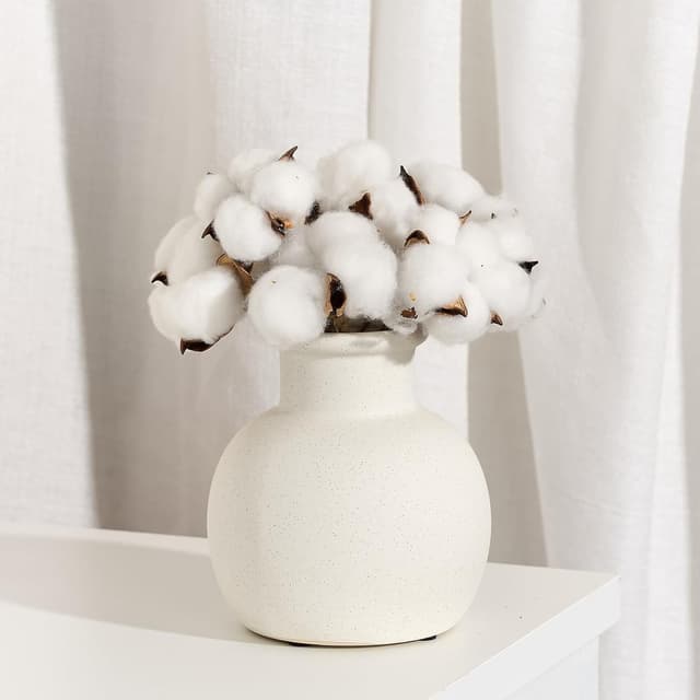 Detalle de PORCER Moderne Keramikvase (15,2 cm) in Terrakotta mit Boho-/Bauernhaus-Charme