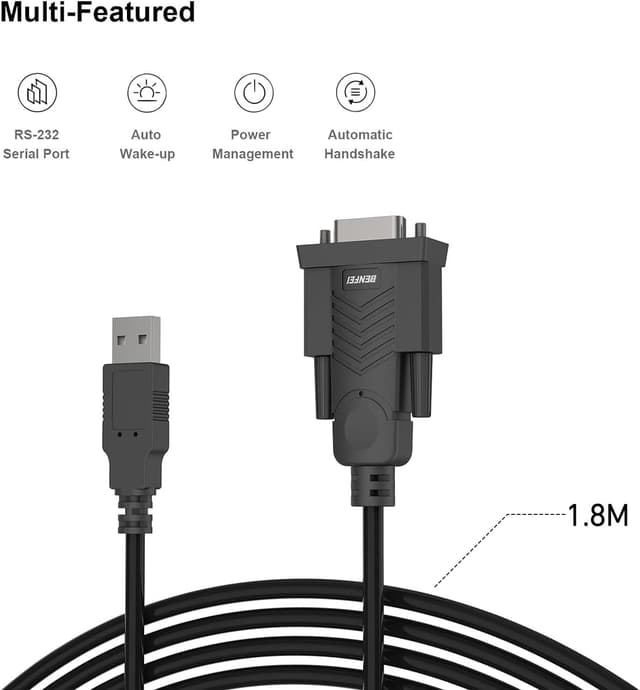 Thumbnail 4 de BENFEI Cavo USB RS232 DB9 1,8 m