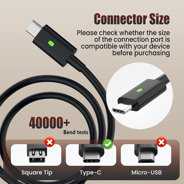 Detalle de 65W USB C Laptop Charger for Dell