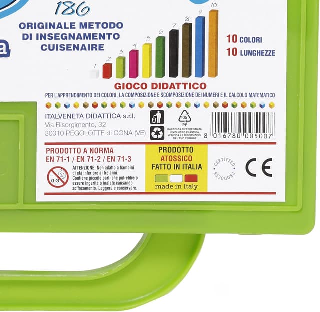 Thumbnail 2 de Italveneta Didattica Cuisenaire 186 regoli 🧮
