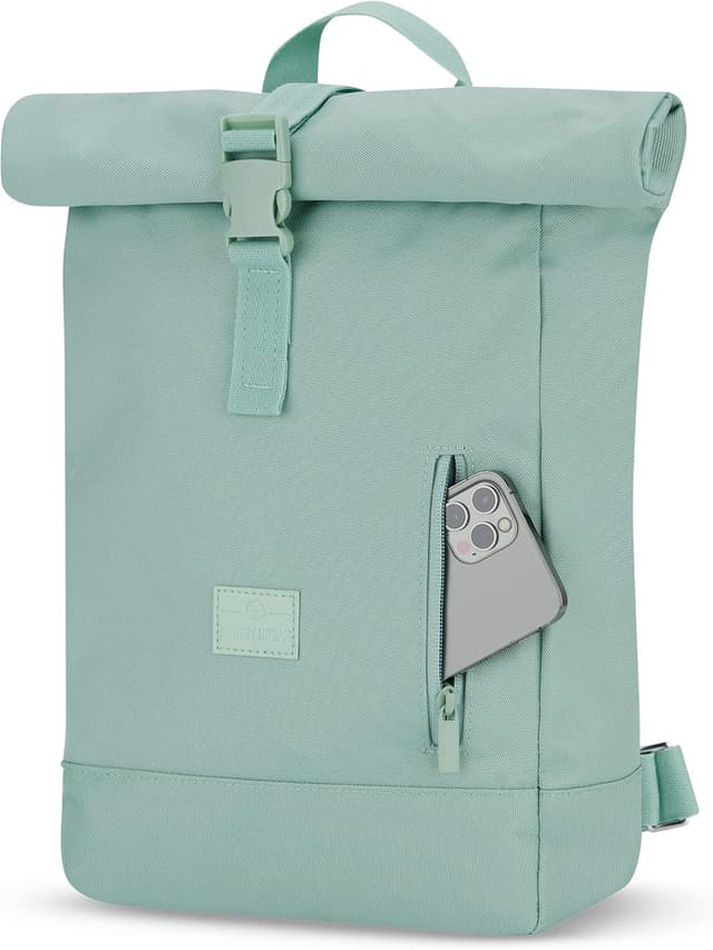 Detalle 2 de Johnny Urban Robin Small Zaino roll-top per lavoro, università e viaggio con scomparto laptop 12