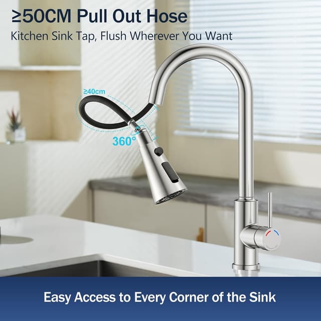 Detalle de SREWOHS PRO Robinet Cuisine Extensible