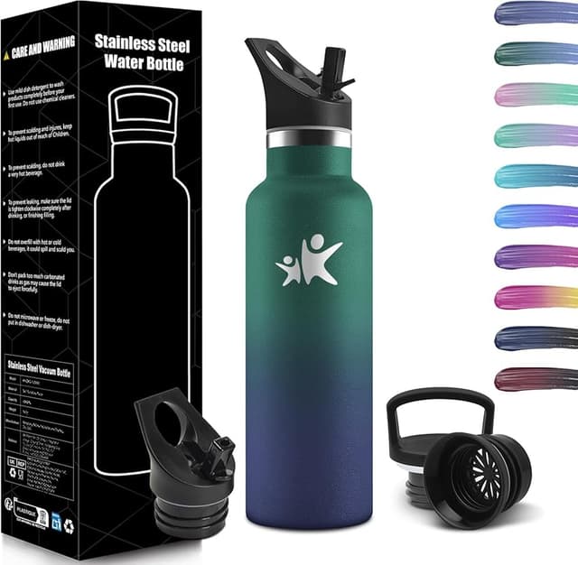 Imagen de HoneyHolly botella acero 500 ml, termo agua fría, sin BPA, 12/24h en OfertitasTOP