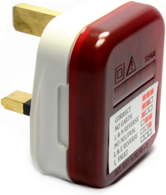 Thumbnail 6 de Invero UK 13A Mains Plug-In Socket Tester for Safety Checks