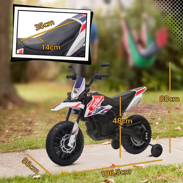 Thumbnail 6 de AIYAPLAY Moto électrique Enfants 12V 6 km/h