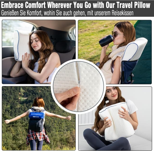 Detalle 2 de Marcolumb Reisekissen Memory-Schaum 35x30x10 cm