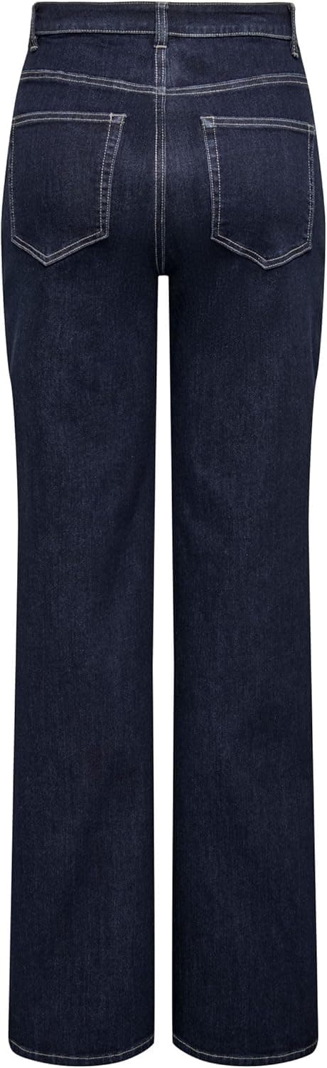 Detalle de ONLY Female Jeans mit weitem Bein ONLJUICY-WAUW – hohe Taille & weiter Beinschnitt