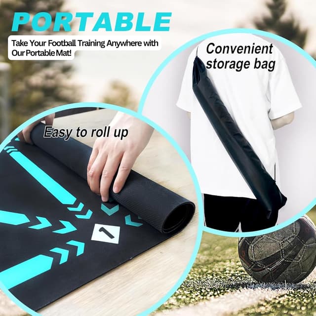 Thumbnail 5 de Soccer Mastery XL Football Training Mat 90x60cm