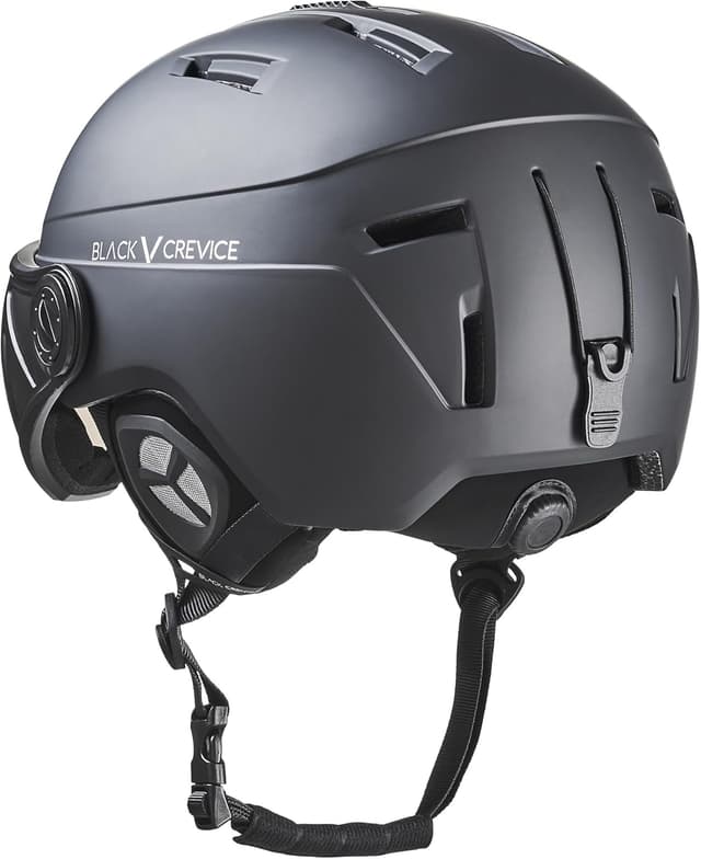 Detalle 2 de Black Crevice St.Moritz casco sci 1 visiera