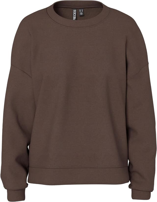 Detalle de Maillot de survêtement femme Pieces Pcchilli Ls Sweat Noos BC à col rond