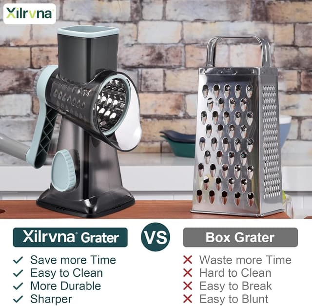 Thumbnail 1 de Ziweaye Rotary Cheese Grater with Handle