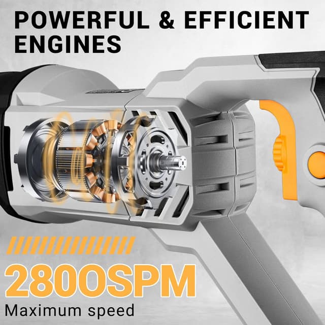 Detalle de DEKOPRO Reciprocating Saw 710W, 2800 SPM