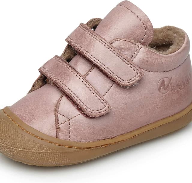 Detalle de Naturino Cocoon VL-Lauflernschuhe aus Nappaleder mit Wollfutter in Altrosa (24)