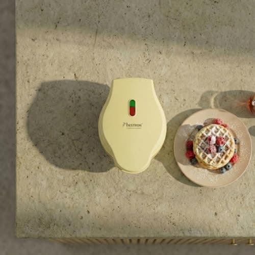 Thumbnail 7 de Bestron Mini gofrera retro de 550 W para gofres pequeños (Ø 10 cm) en amarillo