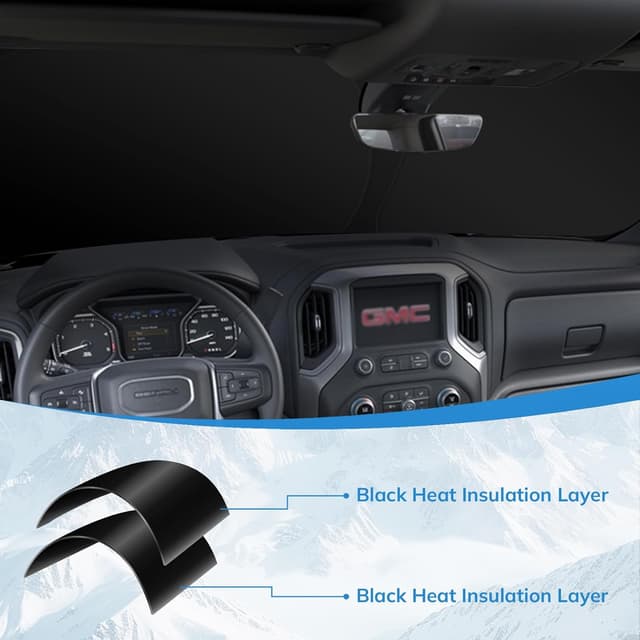 Detalle de SEPORUD Windshield Sun Shade (American Eagle Flag) Folding Car Front Sunshade for SUVs, Trucks, and Cars