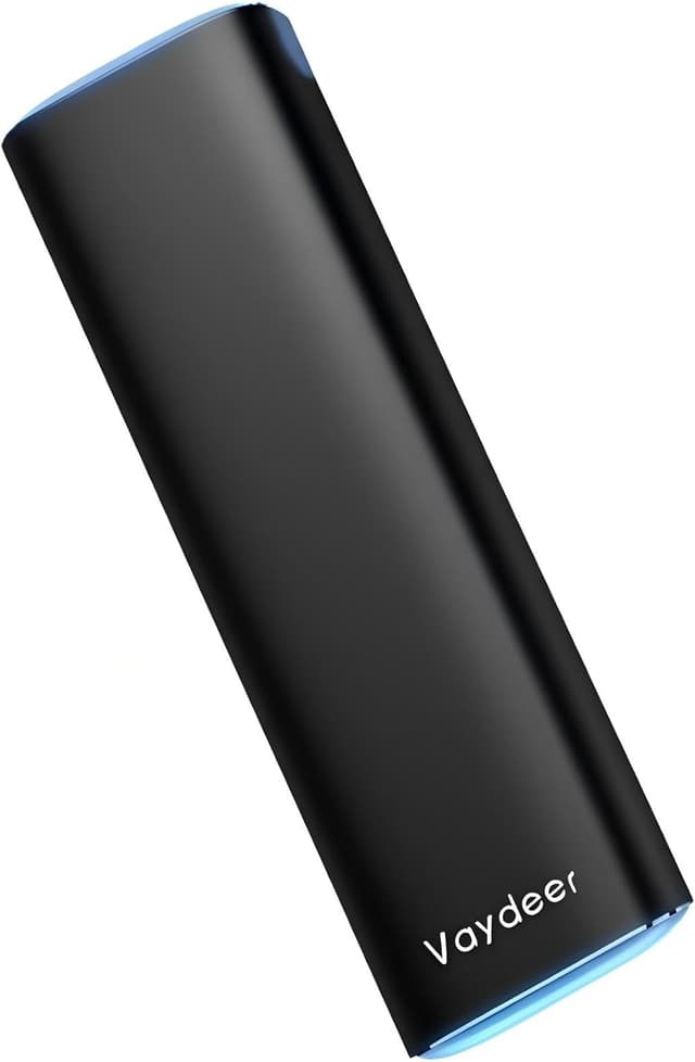 Detalle de VAYDEER AM/PM 14 Compartment Weekly Metal Pill Organiser (Black)