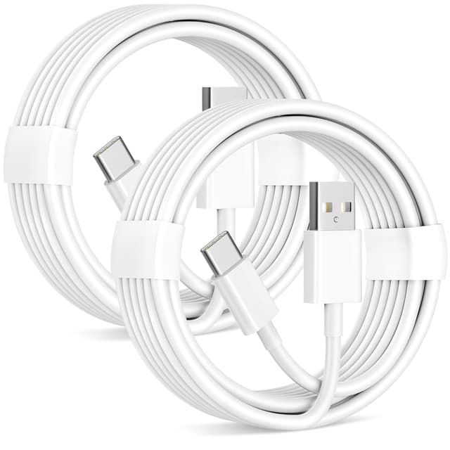 Detalle de USB-A auf USB-C CarPlay Kabel (2er-Set, 1 m) für iPhone & Android – 3A Schnellladen, 480 Mbit/s Datensync