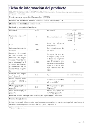 Thumbnail 10 de AIRMSEN Lavavajillas portátil 5L 🍽️