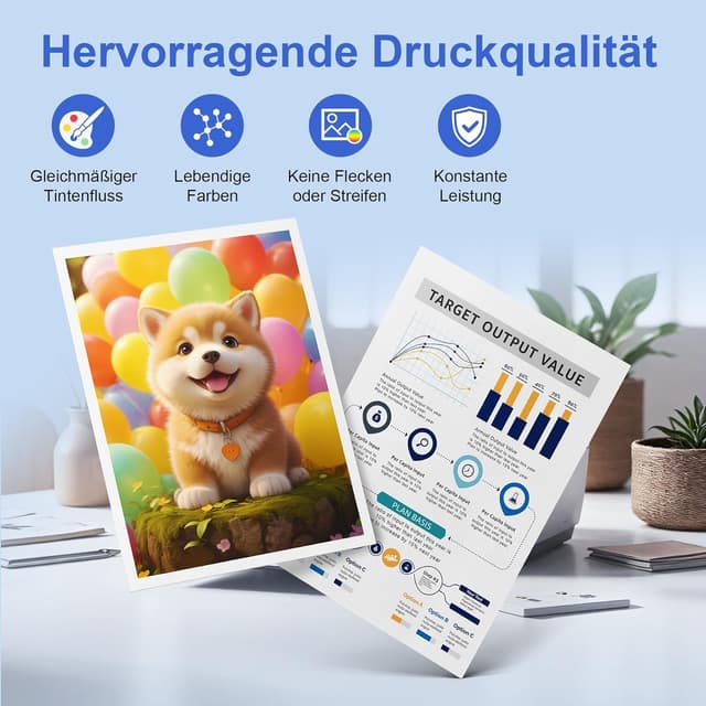 Thumbnail 3 de ONLYU PG 545XL CL546XL Tintenpatronen 400 Seiten 🖨