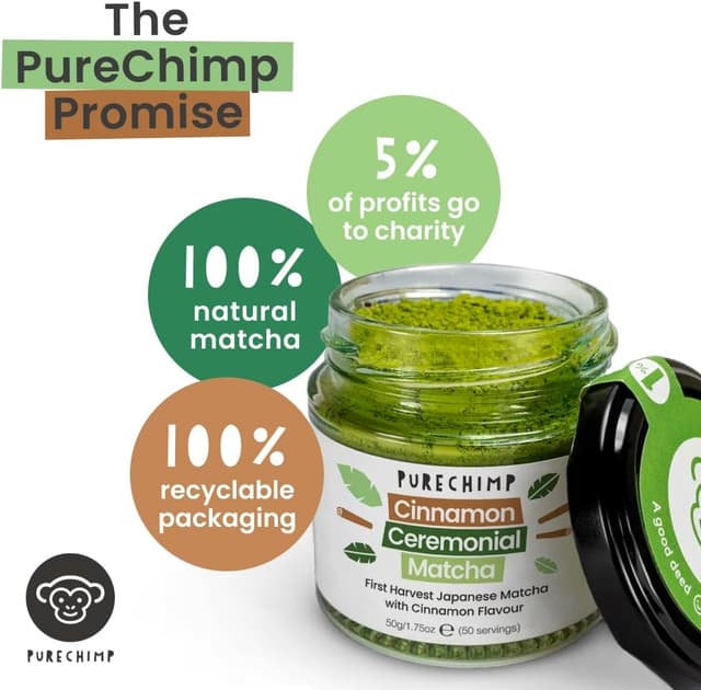 Thumbnail 1 de PureChimp Ceremonial Matcha 50g 🍵