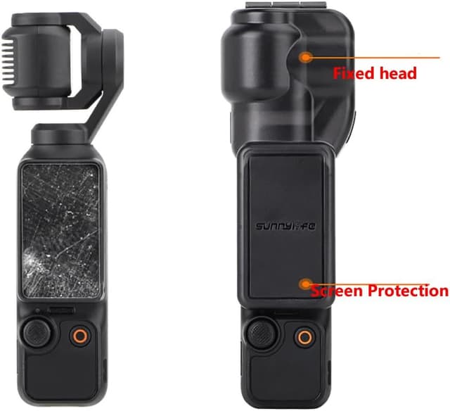 Detalle 2 de Black Plastic Protective Case for DJI Osmo Pocket 3 Gimbal and Screen (Pocket 3 Action Camera Case)