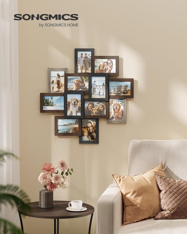 Detalle 2 de SONGMICS Cadres Pêle‑Mêle 12x10x15 cm 🖼