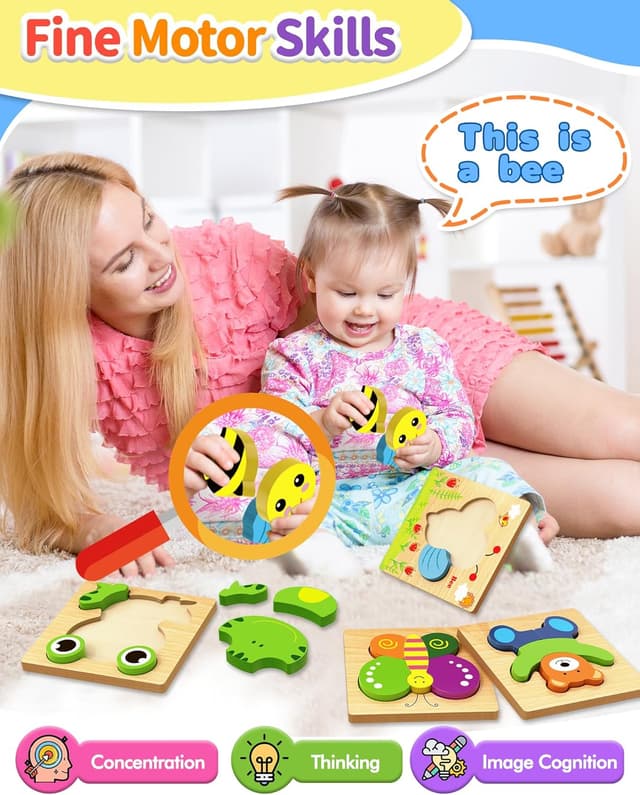 Thumbnail 1 de Bekayshad Wooden Puzzles 5.8 in 🧩