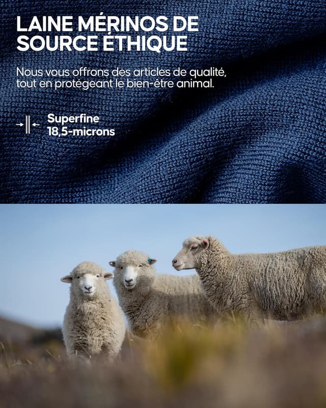 Thumbnail 4 de DANISH ENDURANCE Bonnet laine mérinos 180 g/m²