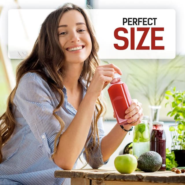 Thumbnail 1 de Norcalway 12oz Juice Bottles with Caps