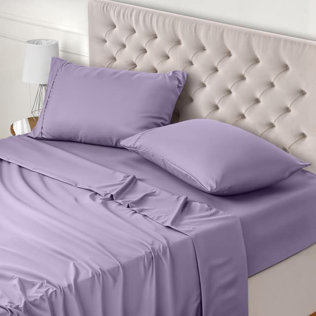 Imagen de Utopia Bedding Sábanas 4 piezas 135x190 Lavanda en OfertitasTOP