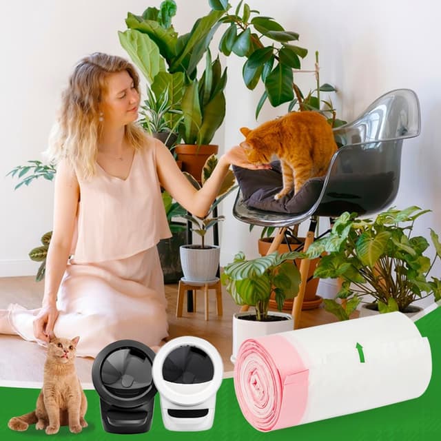 Thumbnail 6 de SZEE 120 Pack Large Self‑Cleaning Cat Litter Tray Liners 🐱