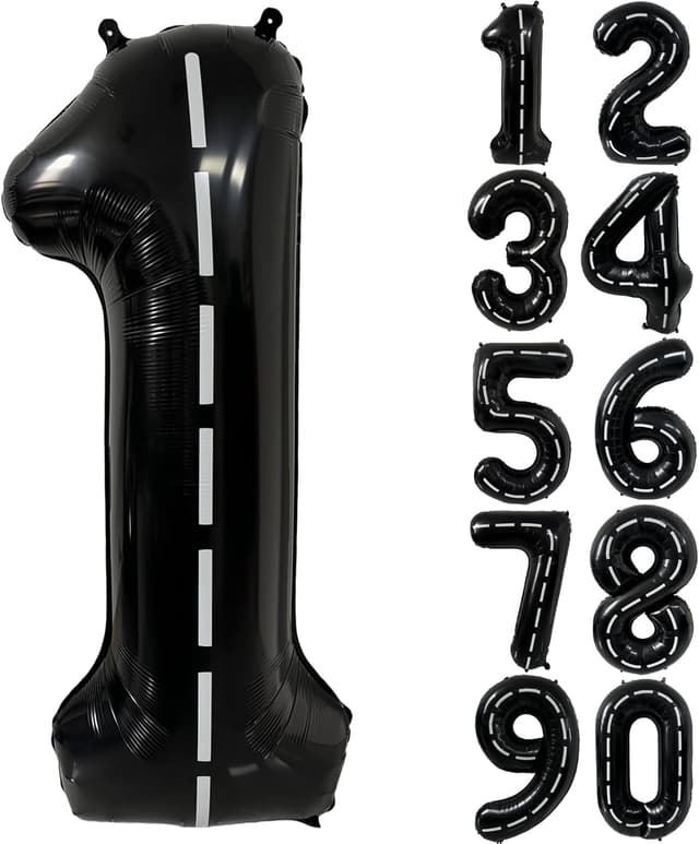 Thumbnail 6 de 40 inch Dark Blue Number 0 Foil Balloon (Navy Blue) – Giant Helium/ Air Balloon for Birthday Party Decorations