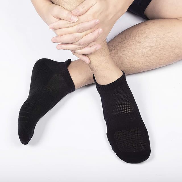 Thumbnail 6 de anqier 6 Paar Sneaker Socken (43–46 bis 35–38, 47–50) aus Baumwolle – atmungsaktiv, gepolstert & antibakteriell